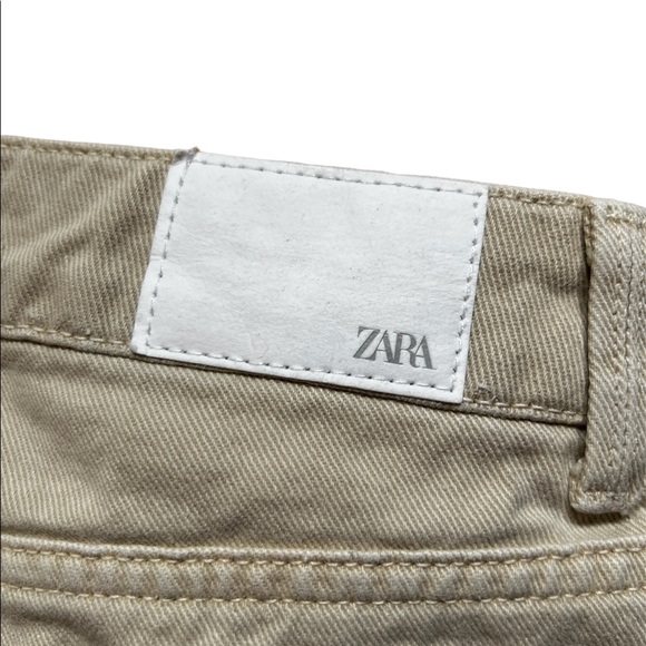Zara Slim Cream Jeans - Picture 3 of 4